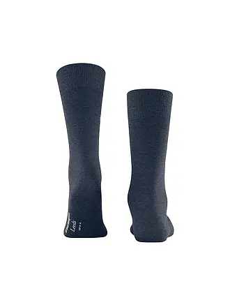 BURLINGTON | Chaussettes homme LEEDS 40-46 bleu foncé chiné | blau